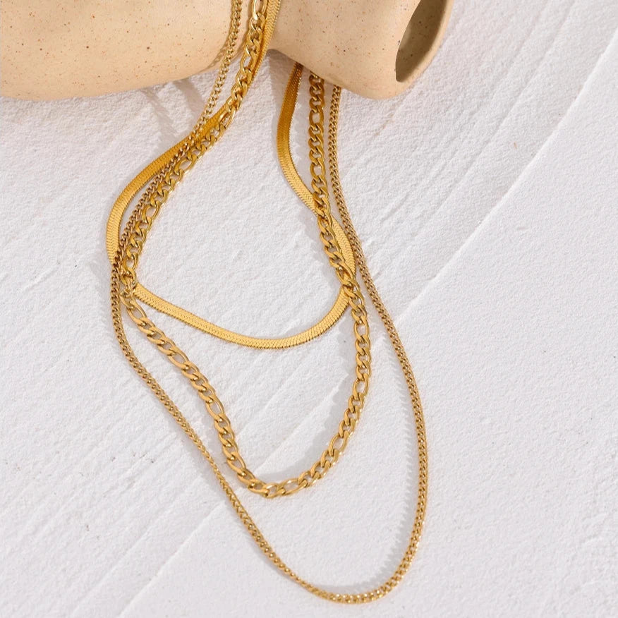 Colar Tripla Textura