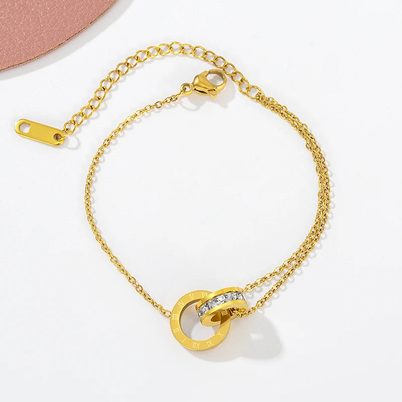 Conjunto Pingente Romano: Colar, Pulseira, Brinco