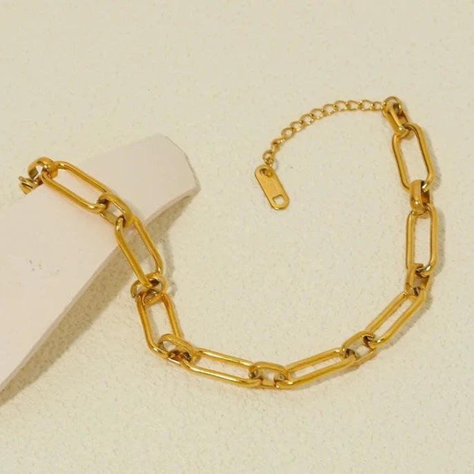 Pulseiras Elos Com Pérola Solitária - Beverly Joias