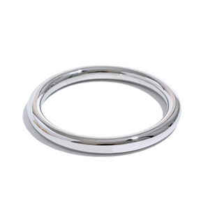 Pulseira Redonda Minimalista com Textura Lisa