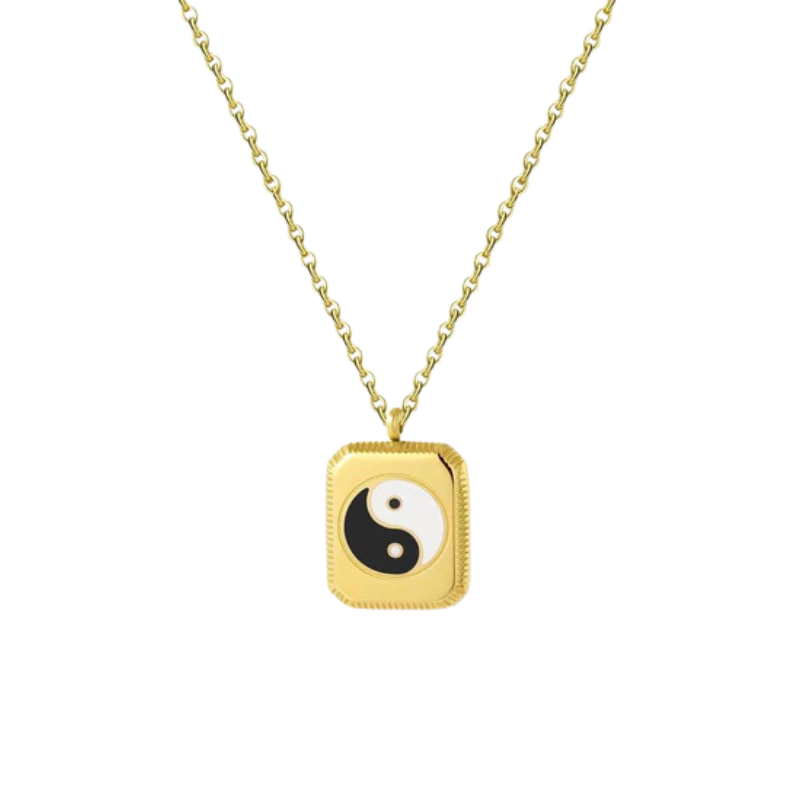Colar Com Pingente Ying Yang
