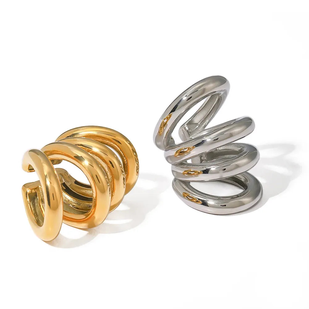 Brinco Ear Cuff Quatro Camadas