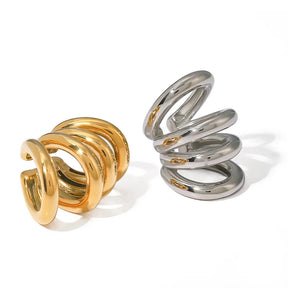 Brinco Ear Cuff Quatro Camadas