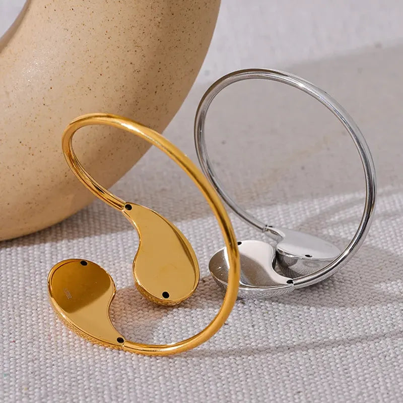 Pulseira Vazada Ajustável Gota Dupla