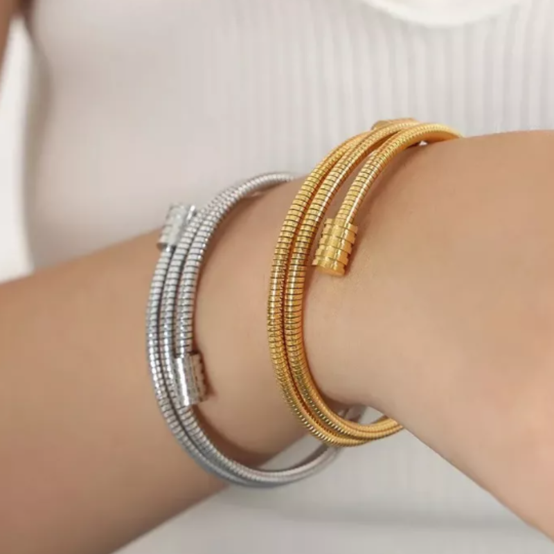 Pulseira Redonda de Cobra