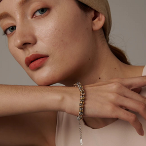 Pulseira de Bolinhas de Ouro