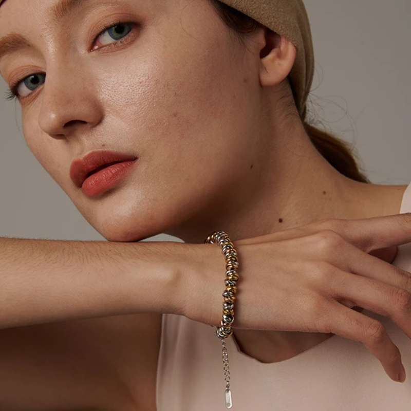 Pulseira de Bolinhas de Ouro