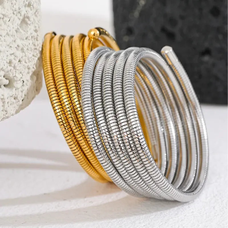 Pulseira Bracelete Elástico Torcido