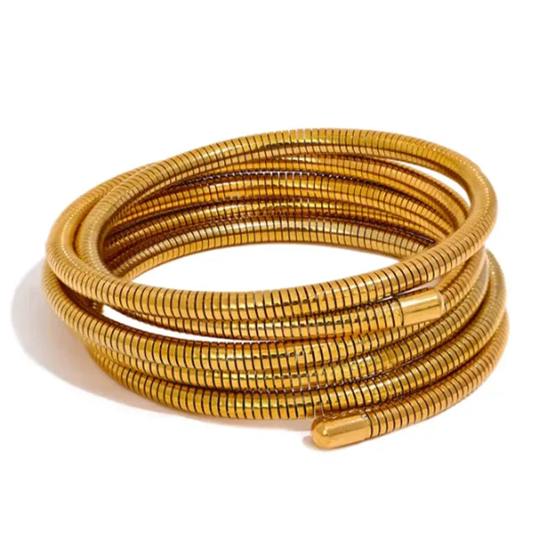Pulseira Bracelete Elástico Torcido