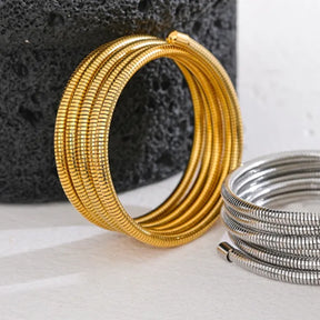 Pulseira Bracelete Elástico Torcido
