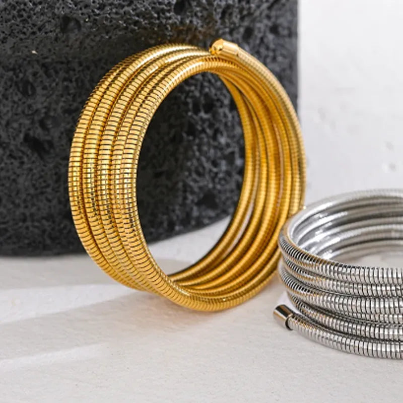 Pulseira Bracelete Elástico Torcido