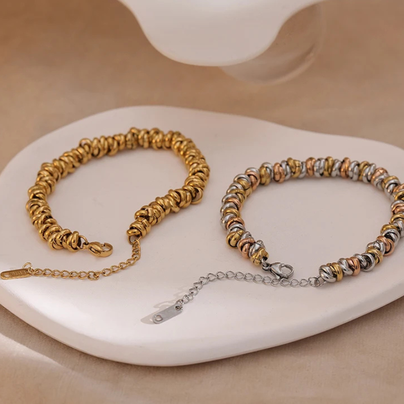Pulseira de Bolinhas de Ouro