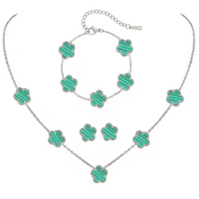 Conjunto Alhambra - Colar, Brinco e Pulseira