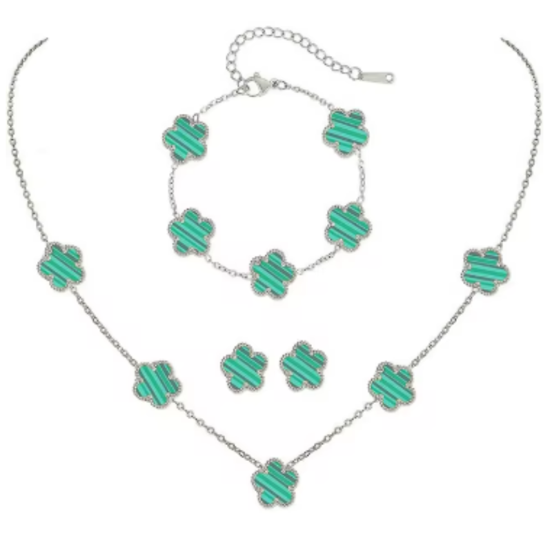 Conjunto Alhambra - Colar, Brinco e Pulseira