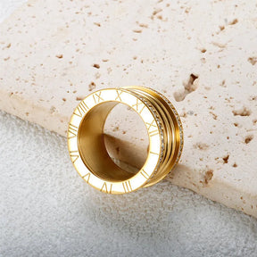 Anel Romano Imperial Banhado em Ouro