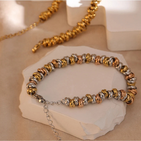 Pulseira de Bolinhas de Ouro