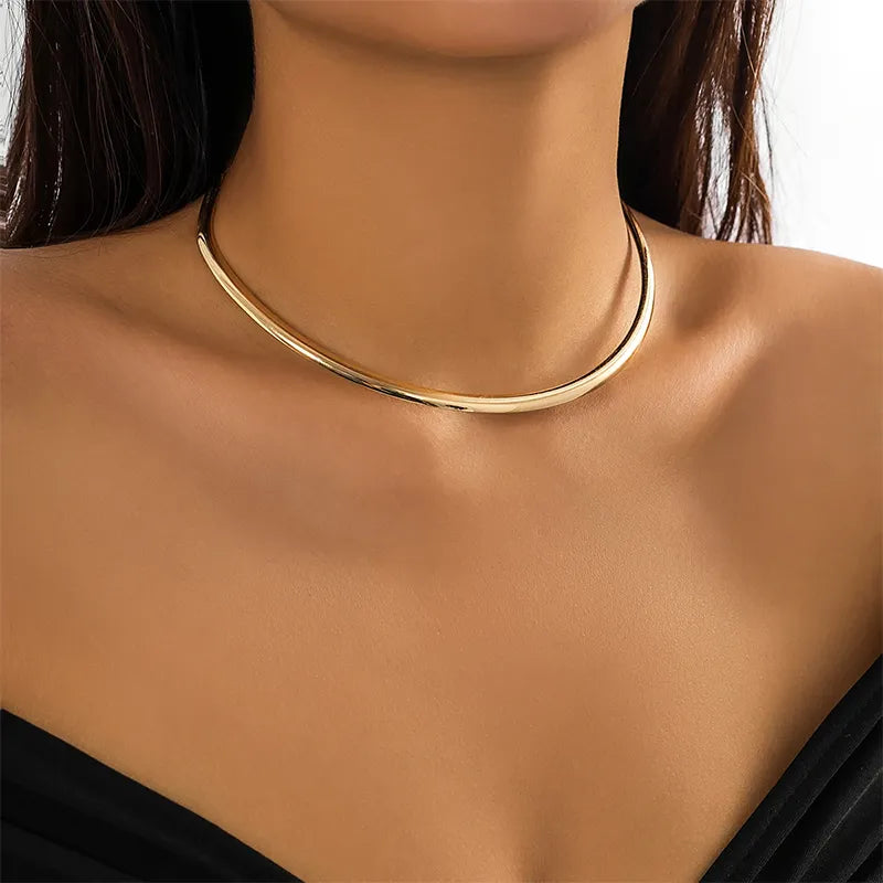 Colar Gargantilha Choker Redondo Liso