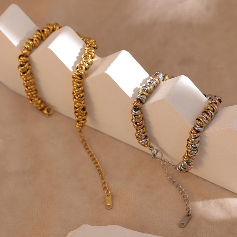 Pulseira de Bolinhas de Ouro