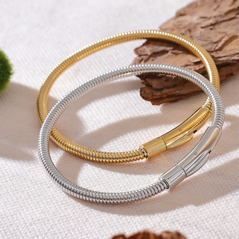 Pulseira Redonda de Cobra