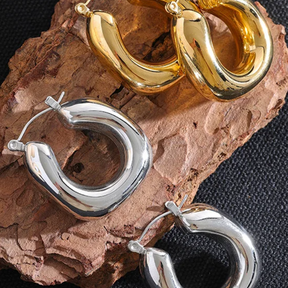 Brinco Hoop com Argolas Robustas