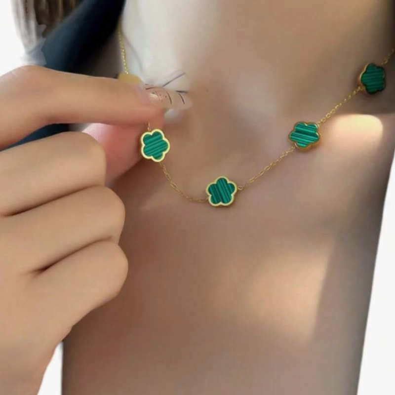 Conjunto Alhambra - Colar, Brinco e Pulseira