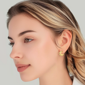 Brinco Botton Floral