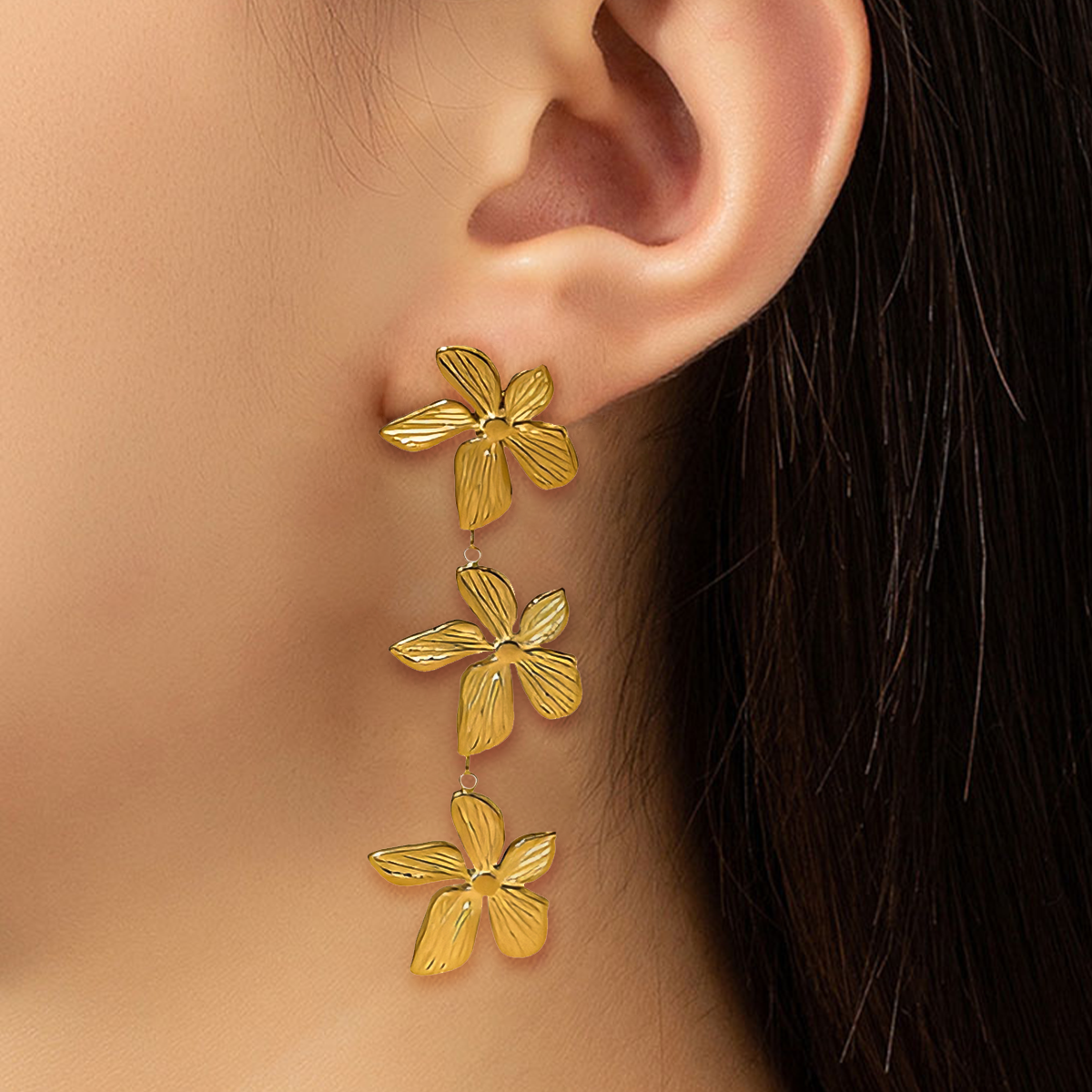 Brinco Flores Pendentes