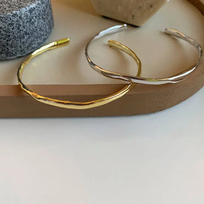 Pulseira Bangles Textura Irregular