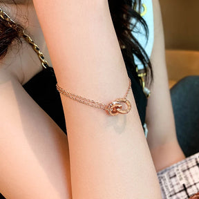 Conjunto Pingente Romano: Colar, Pulseira, Brinco