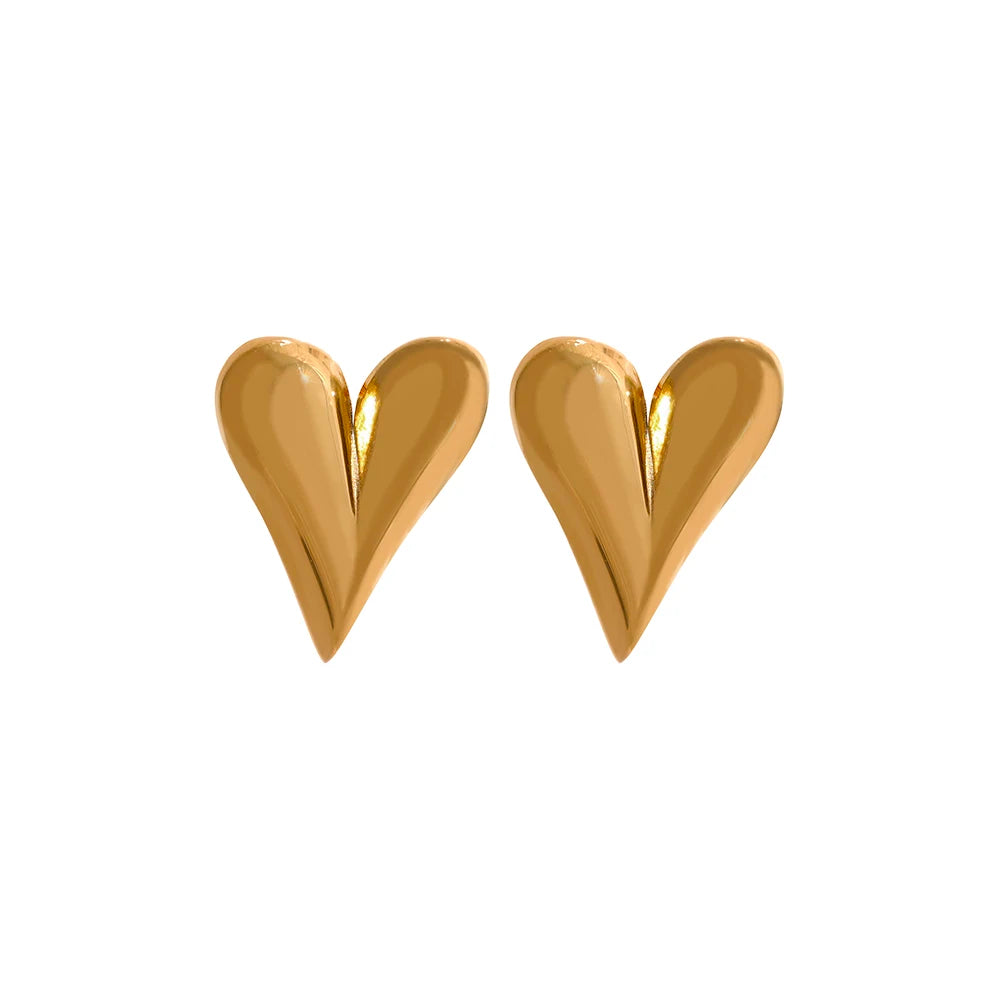 Brinco de Coração Dourado