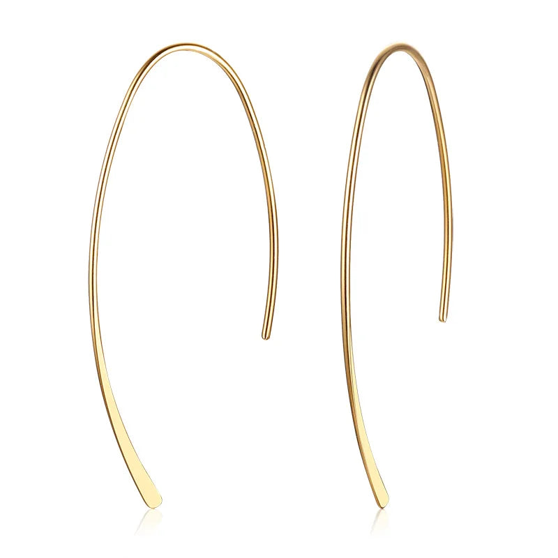 Brinco Hoop Minimalista Argola Fina Aberta