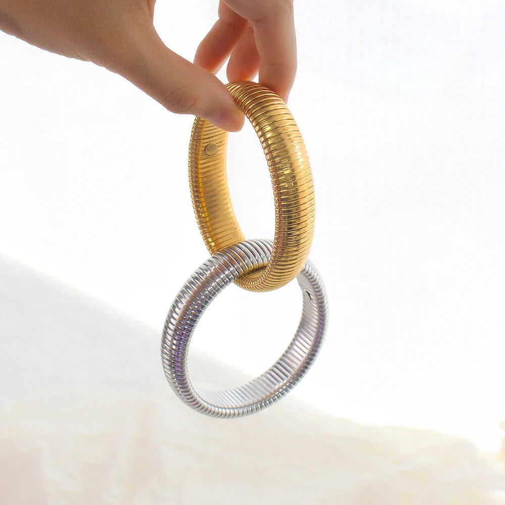 Pulseira Dupla Entrelaçada