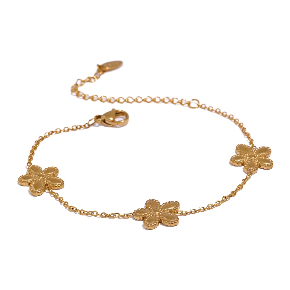 Conjunto Colar e Pulseira Alhambra Dourado
