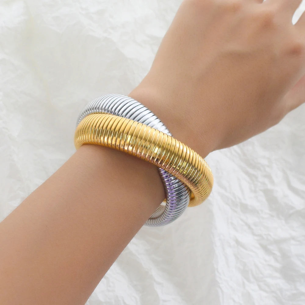 Pulseira Dupla Entrelaçada