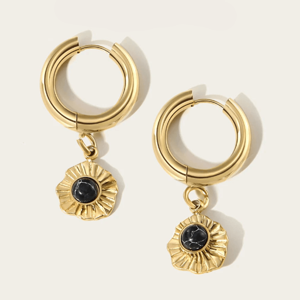 Brinco Boho Pingente Redondo - Beverly Joias