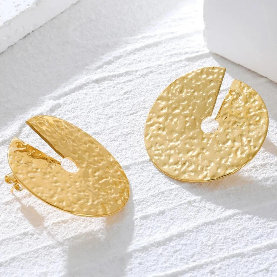 Brinco Broche Circular - Beverly Joias
