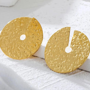Brinco Broche Circular - Beverly Joias