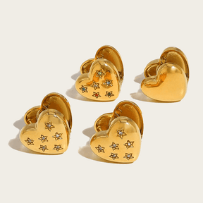 Conjunto Amor Banhado a Ouro com 3 peças [Compre 2 Leve 3]