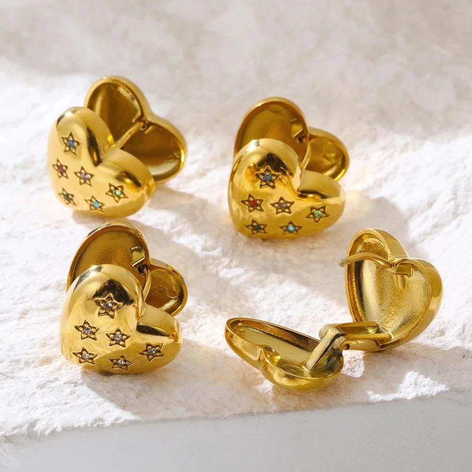 Conjunto Amor Banhado a Ouro com 3 peças [Compre 2 Leve 3]