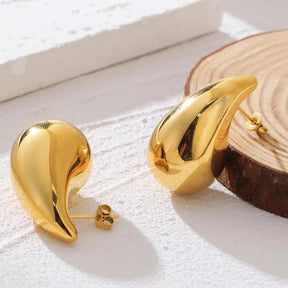 Brinco em Gota Pingo D'ouro - Beverly Joias