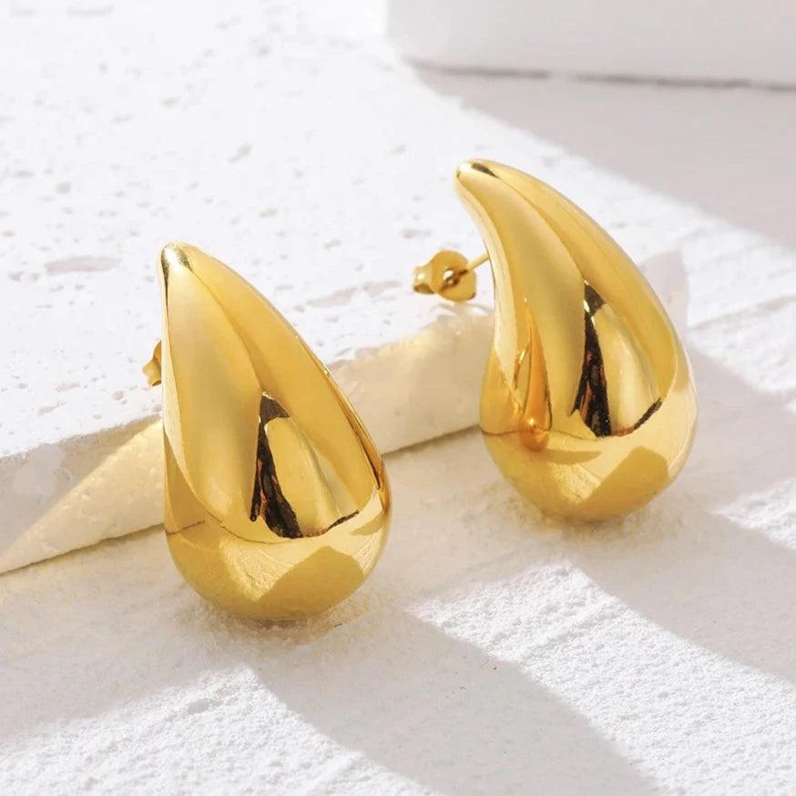 Brinco em Gota Pingo D'ouro - Beverly Joias