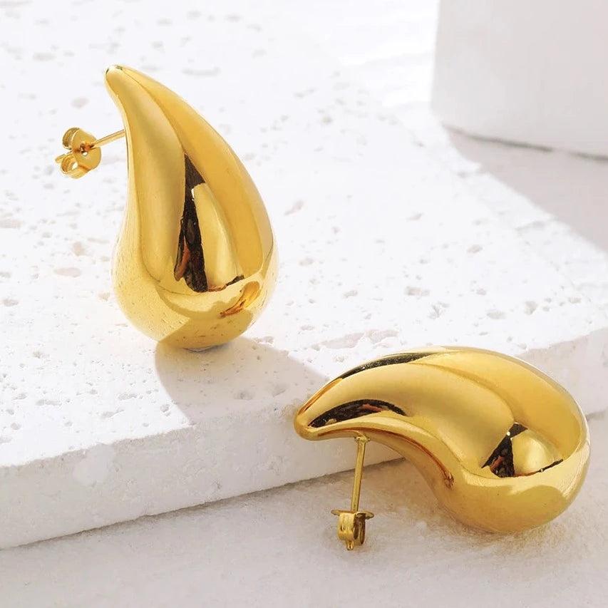 Brinco em Gota Pingo D'ouro - Beverly Joias