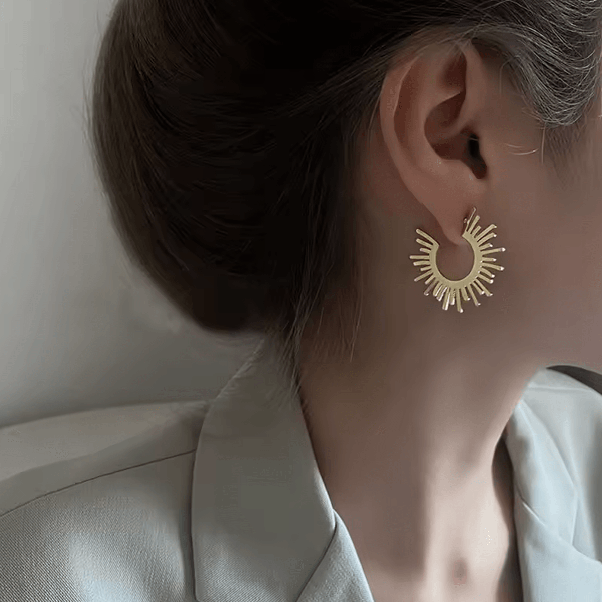 Brinco Folhetos de Sol - Beverly Joias