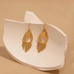 Brinco Gota em Franja Cravejado de Moissanite - Beverly Joias