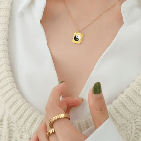 Colar Com Pingente Ying Yang - Beverly Joias