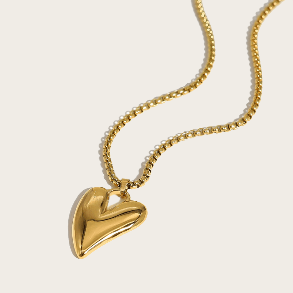 Colar Coração Dourado - Beverly Joias
