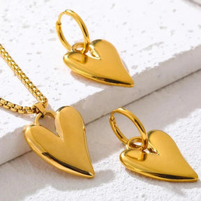 Conjunto Coração Dourado [Compre 1 Leve 2]