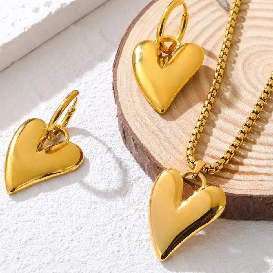 Colar Coração Dourado - Beverly Joias