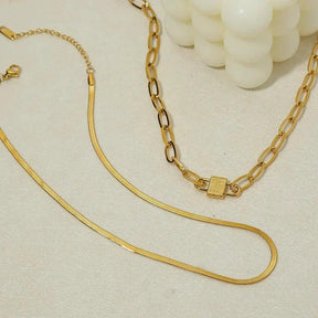 Colar Corrente com Pingente Cadeado - Beverly Joias