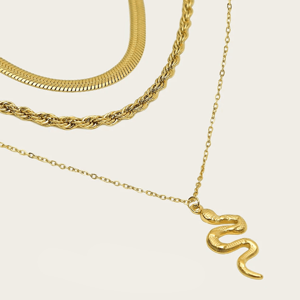 Colar Vintage Estilo Cobra - Beverly Joias